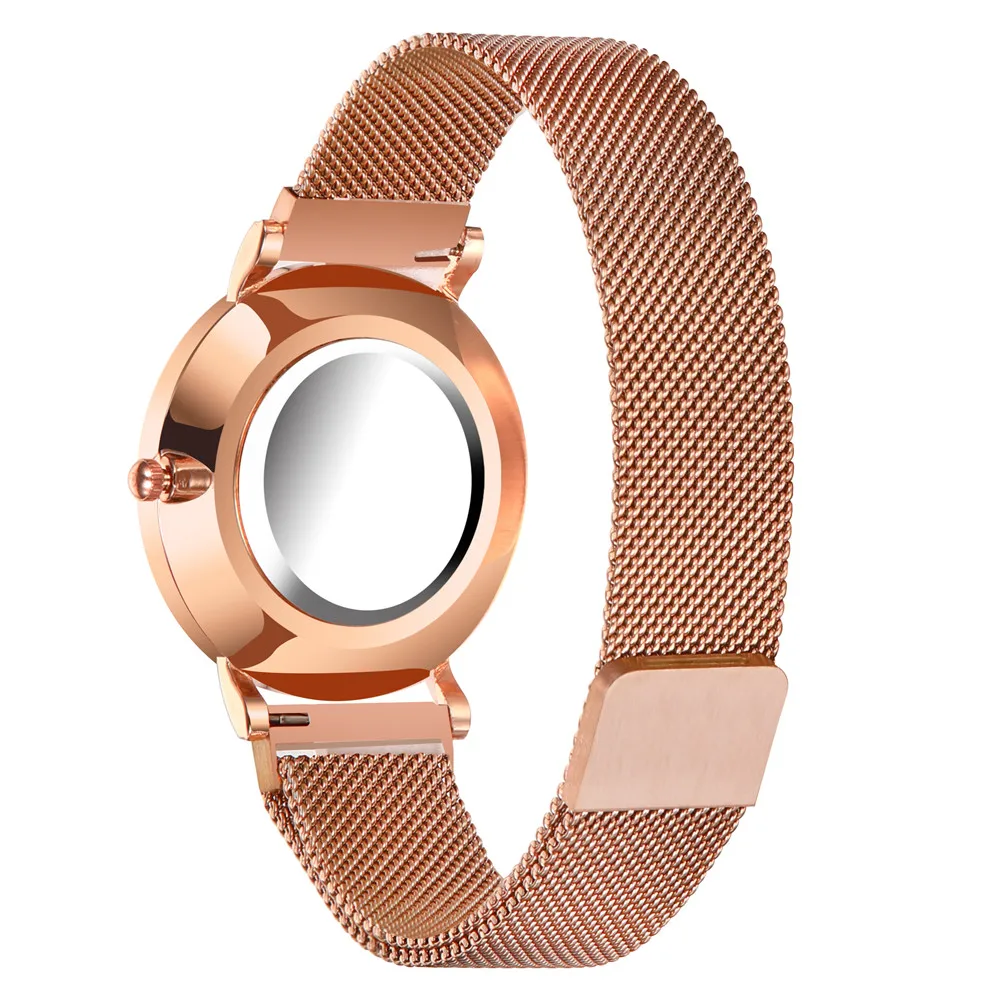 Высококачественные женские часы розовое золото магнитный браслет кварцевые из