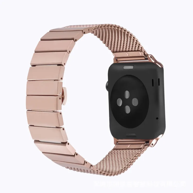 

Ремешок из нержавеющей стали для iWatch Apple Watch / Sport / Edition 38 мм 42 мм ремешок на запястье браслет с адаптером черный серебристый