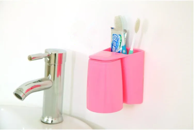 

1 шт. креативная присоска для полоскания рта, многофункциональная красочная Магнитная подвесная ванная комната, пластиковая чашка для зубн...