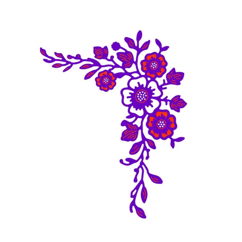 Металлические цветы Flourish прорезной трафарет для окраски Скрапбукинг Тиснение