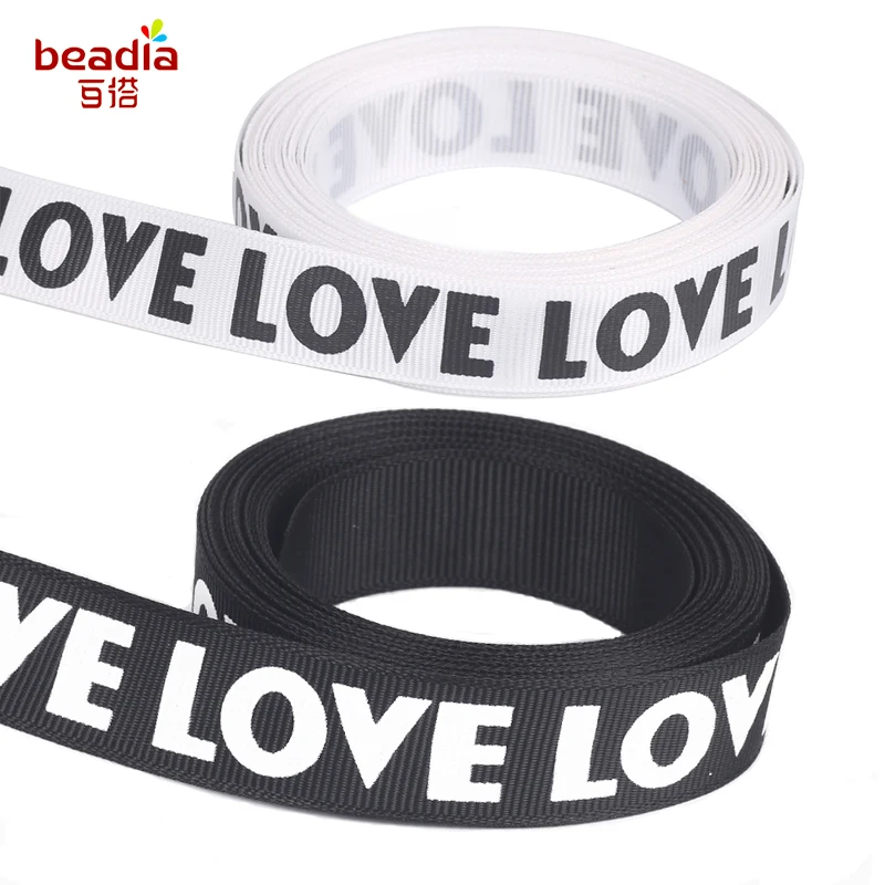 5 ярдов/партия лента с принтом LOVE 15/20 мм|printed ribbon|grosgrain printed ribbonribbon ribbon |