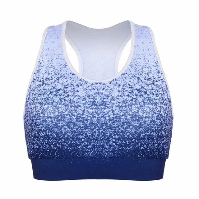 Blue bra Женский градиентный спортивный бюстгальтер для фитнеса+ штаны, комплект из 2 предметов, высокие эластичные спортивные Леггинсы, комплект для йоги, женские спортивные костюмы, одежда для спортзала, спортивная одежда - Цвет: Blue bra