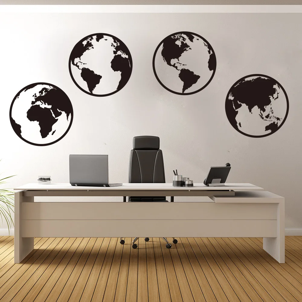

New arrival Globe Word Map Worldwide Wall Sticker Office Nursery Travel World Map Wall Decal Bedroom Living Room Vinyl Decor