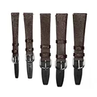 Ремешок YQI из натуральной кожи для часов, тонкий мягкий темно-коричневый браслет для наручных часов, 12 мм 14 мм 16 мм 18 мм 20 мм 22 мм, для женщин и мужчин