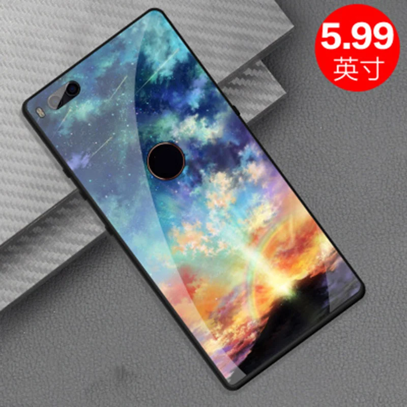 Чехол для Smartisan Nut 3 из окрашенного закаленного стекла+ Мягкая силиконовая задняя крышка для Smartisan Nut3 чехол fundas противоударный корпус