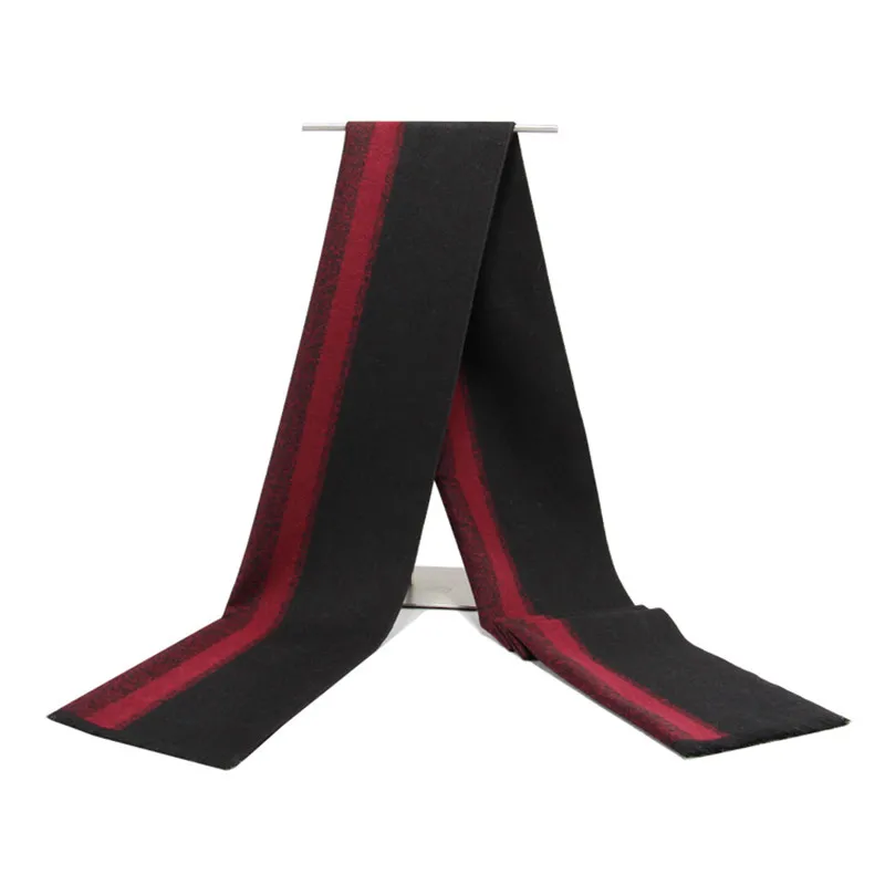 Зимний деловой шарф с кисточками для мужчин красочные Роскошные брендовые