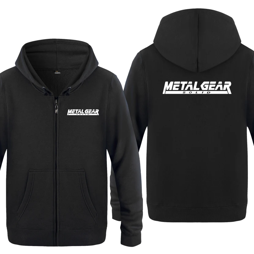 MGS Metal Шестерни однотонные свитшоты с буквами Для мужчин 2018 s капюшоном и