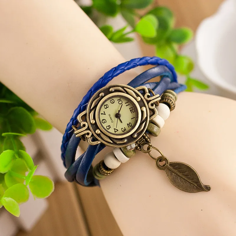 Новый Топ Марка Натуральная кожа Montre Femme Повседневные платья часы женские