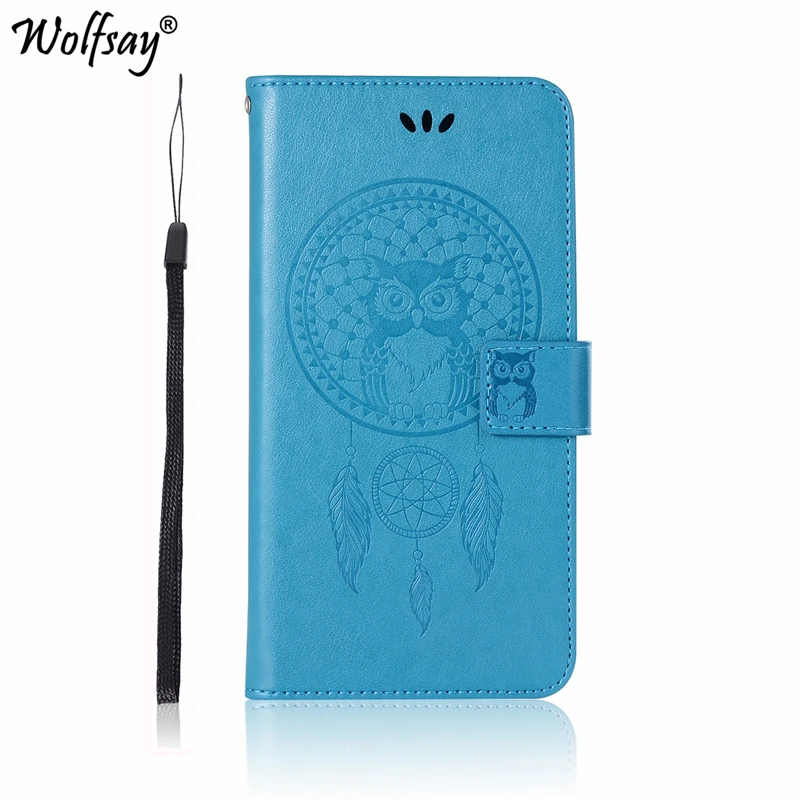 Blue Чехол для Motorola Moto One Cover Сова кожаный кошелек чехол для телефона чехол для Moto One Cover откидной Чехол для Motorola One 1 5,9" - Цвет: Blue
