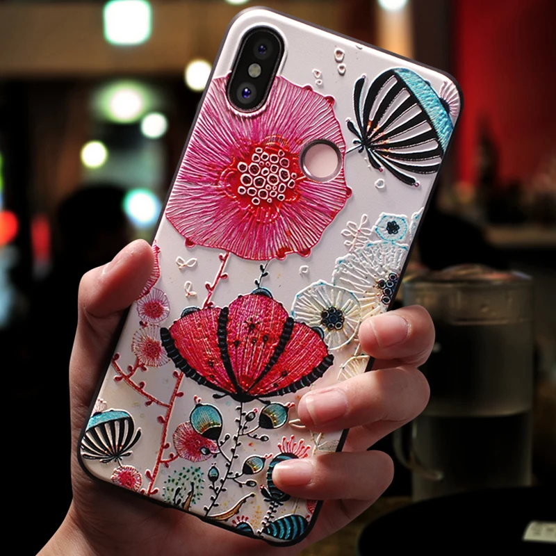 3D чехол-накладка YueTuo для Xiomi Xiaomi Redmi S2 S 2 / Note 3 note3 pro 3pro из Luxury Silicone для задней стороны телефона, с милым рисунком из 360 градусного силикона.