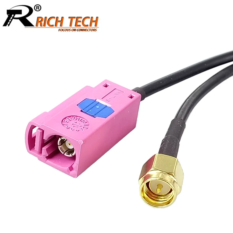 

10pcs/lot Fakra SMB D 4004 Female Jack to SMA Male Plug RG174 Cable GSM Antenna RF Coaxial Pigtail Cable