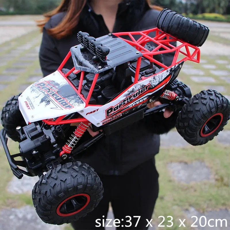 1:12 4WD RC автомобили обновленная версия 2,4 г радио Управление RC Cars игрушки багги High speed грузовиков Off- грузовых автомобилей игрушки для детей - Цвет: 37cm Red Large