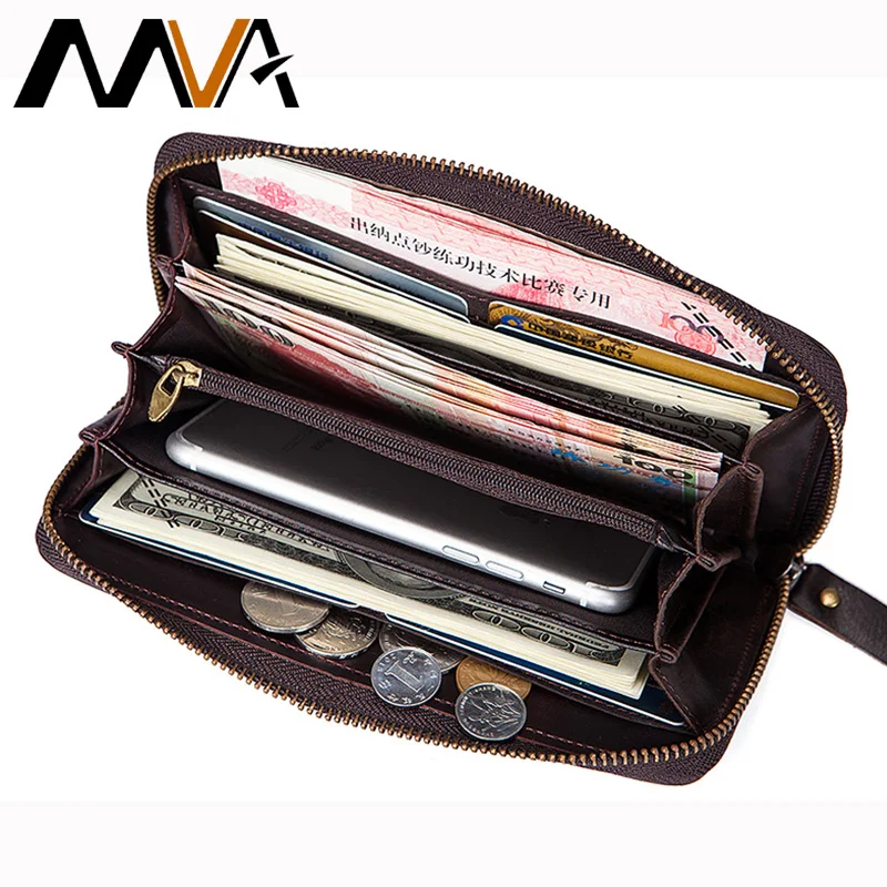 MVA кошельки мужские клатчи удлиненный кошелек телефонные для держателя карты Cltuch