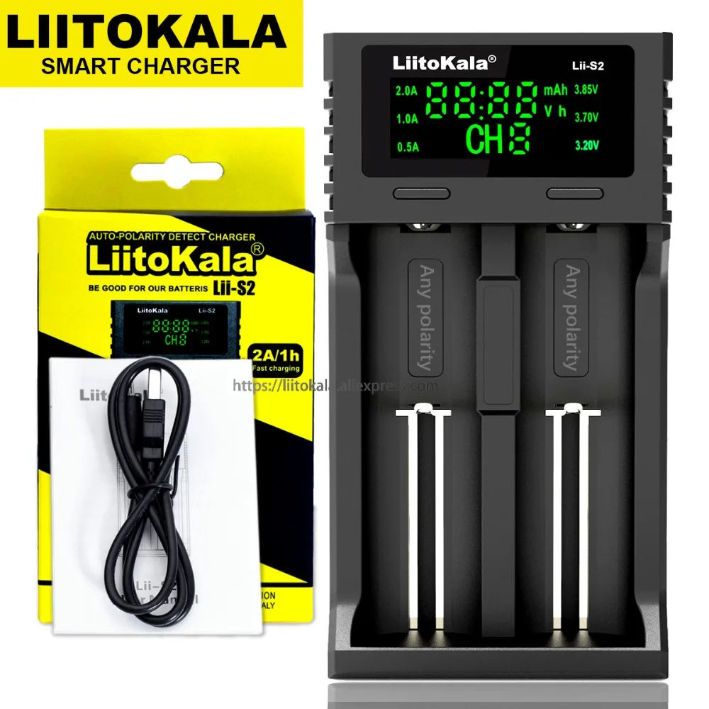 Liitokala Lii PD4 S2 S4 500S 18650 литиевая батарея 3 7 V 21700 26650 25500 18500 20700 14500 16340 AA батарея|Зарядные