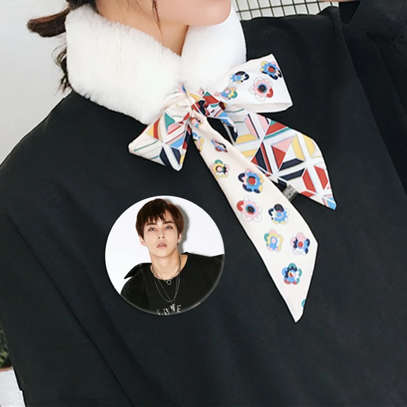KPOP EXO 5-й альбом "DONT MESS UP MY TEMPO" брошь Кнопка значок аксессуары для одежды шляпа украшение для рюкзака