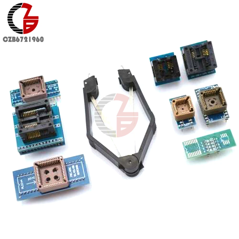 8 программист разъемы для адаптеров комплект для TL866CS TL866A EZP2010 с IC экстрактор