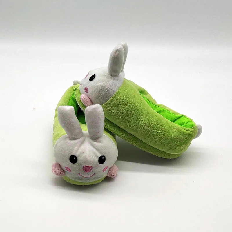 Rabbit  Cute Animal Slipper For Women Girls Fashion Kawaii Fluffy Winter Warm Slippers Woman Cartoon House Slippers Funny Shoes