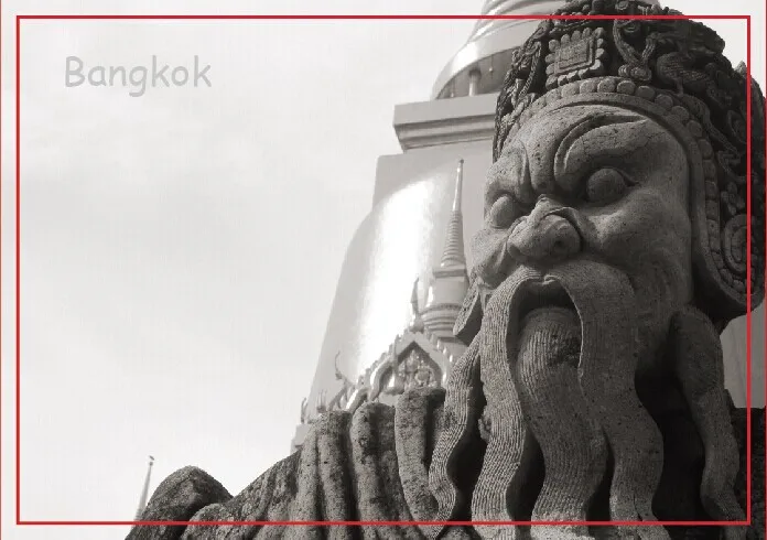 Прямоугольные жесткие магниты Ват Phra Kaew дорожные для холодильника из Бангкока