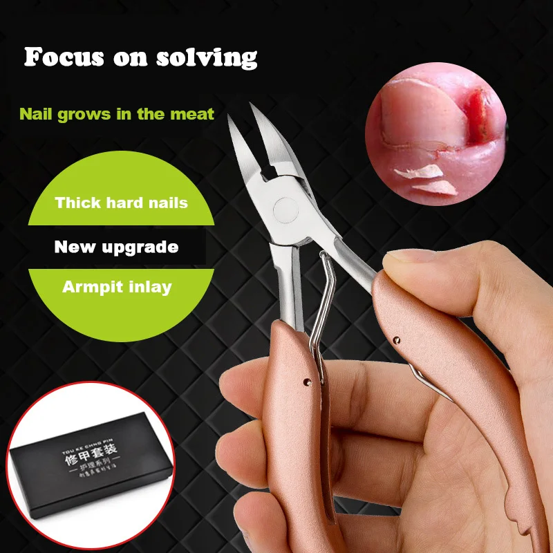 

ANGNYA 1Pc Nail Correction Nippers Clipper Trimmer Cutters Dead Skin Dirt Remover Paronychia Nippers Toe and Finger Nail Cutters
