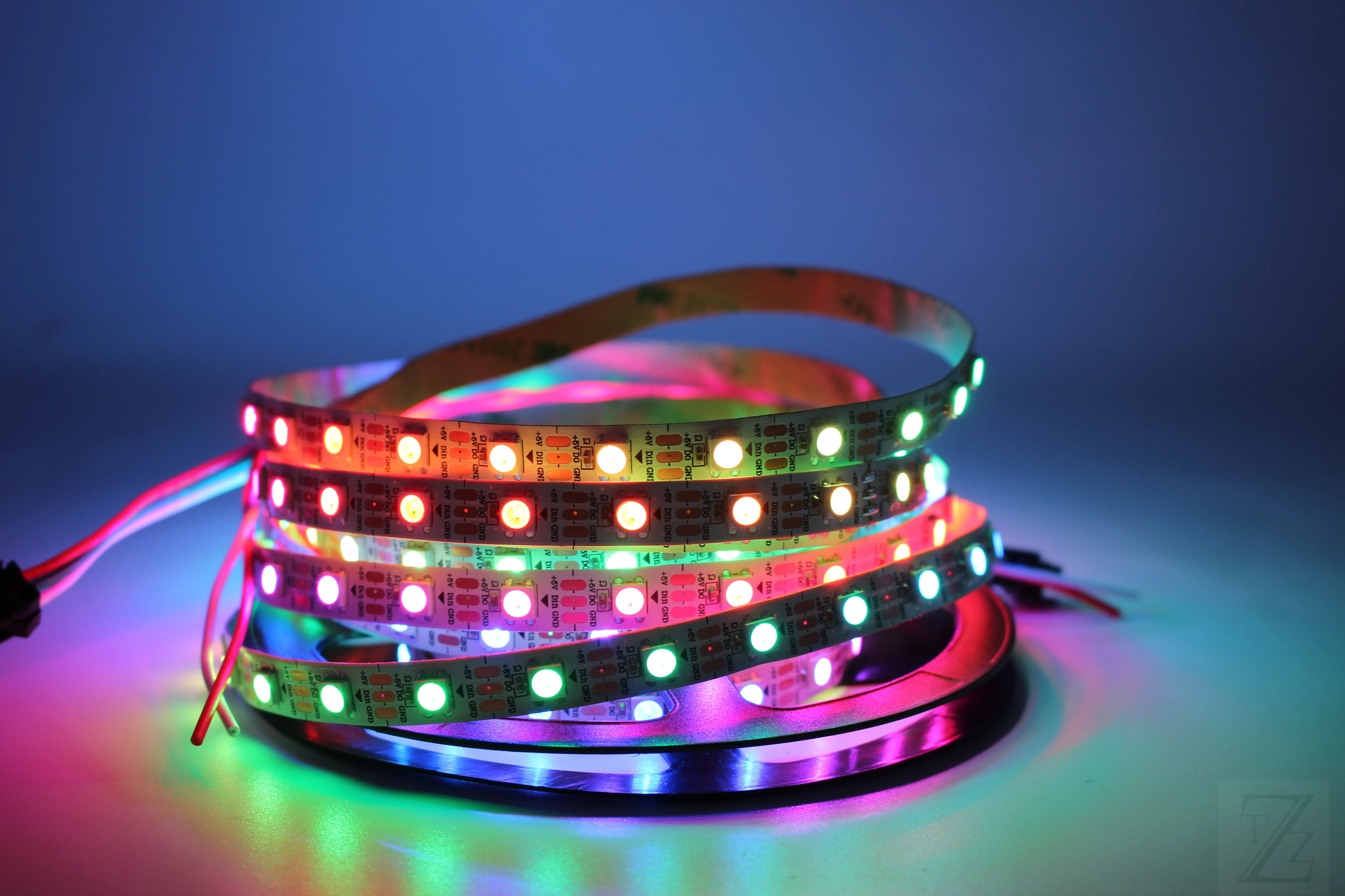 1 м 2 3 4 5 адресуемый DC5V WS2812B 5050 RGB 10 мм печатная плата не водонепроницаемый