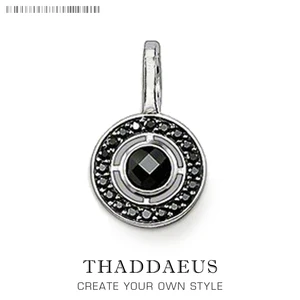 Кулон черный с орнаментом, 2019 новые богемные модные украшения, европейские украшения, аксессуары из стерлингового серебра 925 пробы, подарок для женщины