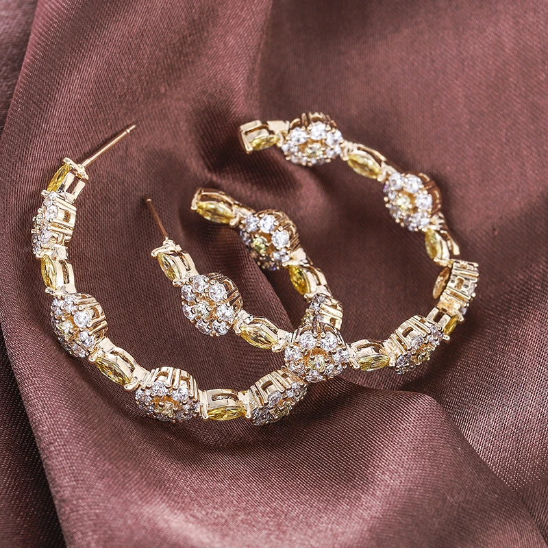 Женские серьги-гвоздики с фианитами 3 цвета | Украшения и аксессуары