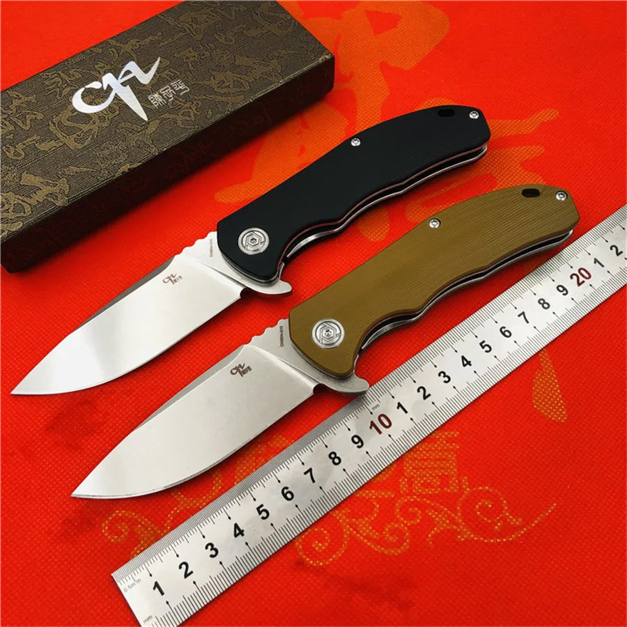 CH складной нож CH3504 G10 Ручка D2 Лезвие Керамический шарикоподшипник для кемпинга
