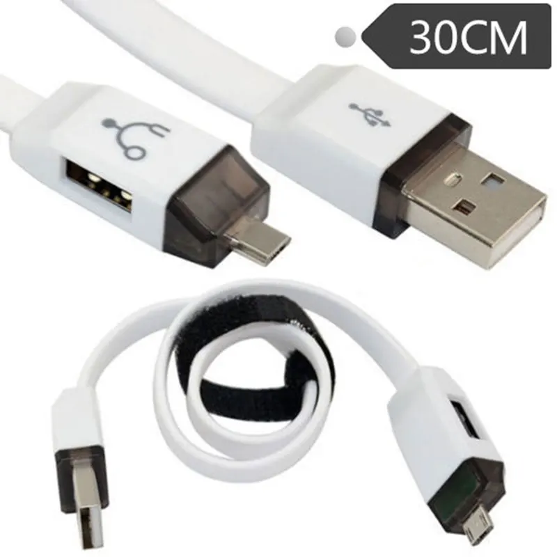 Двойной микро-usb хост OTG зарядный переходник Кабель для передачи данных |