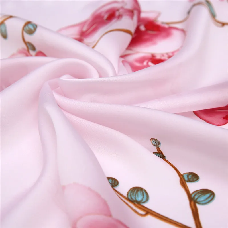 Шарф женский Шелковый атласный квадратный 53 см