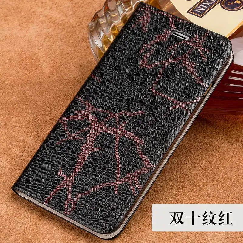 Double ten red Флип-чехол для телефона из натуральной кожи s для iPhone 11 Pro Max X XS XSmax XR 6s se 6 7 7 plus 8 8 plus 360 полный защитный чехол с кронштейном - Цвет: Double ten red