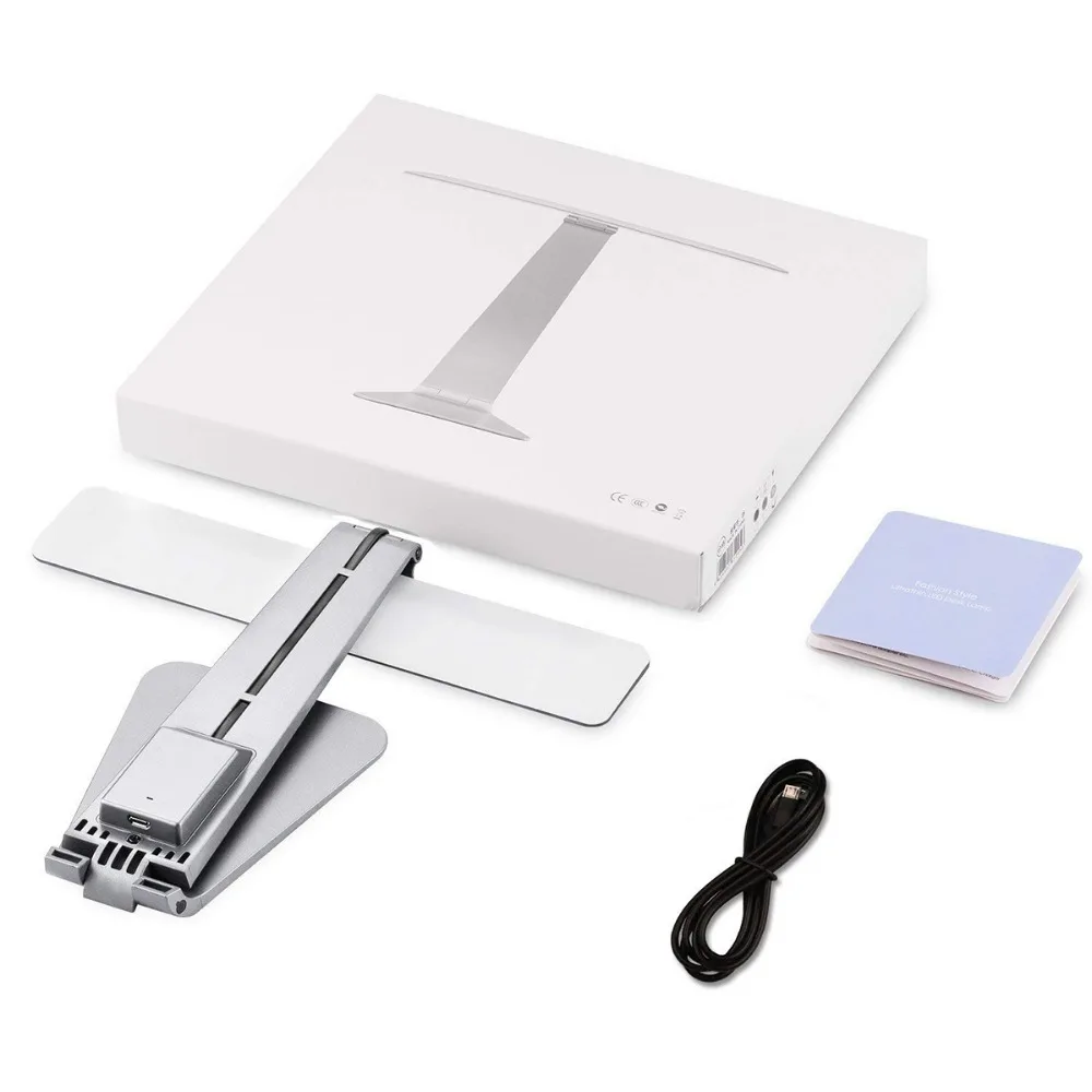 Ultrathin LED Desk Lamp 3 Mode Dimming Touch Table Classic Simple Style Rechargeable Bedroom Office Reading lampara | Лампы и