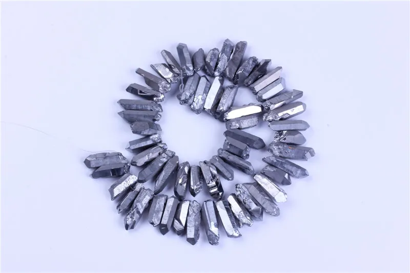 1 нитка титана рок палочки точка Спайк сверла бриолет бусина необработанный