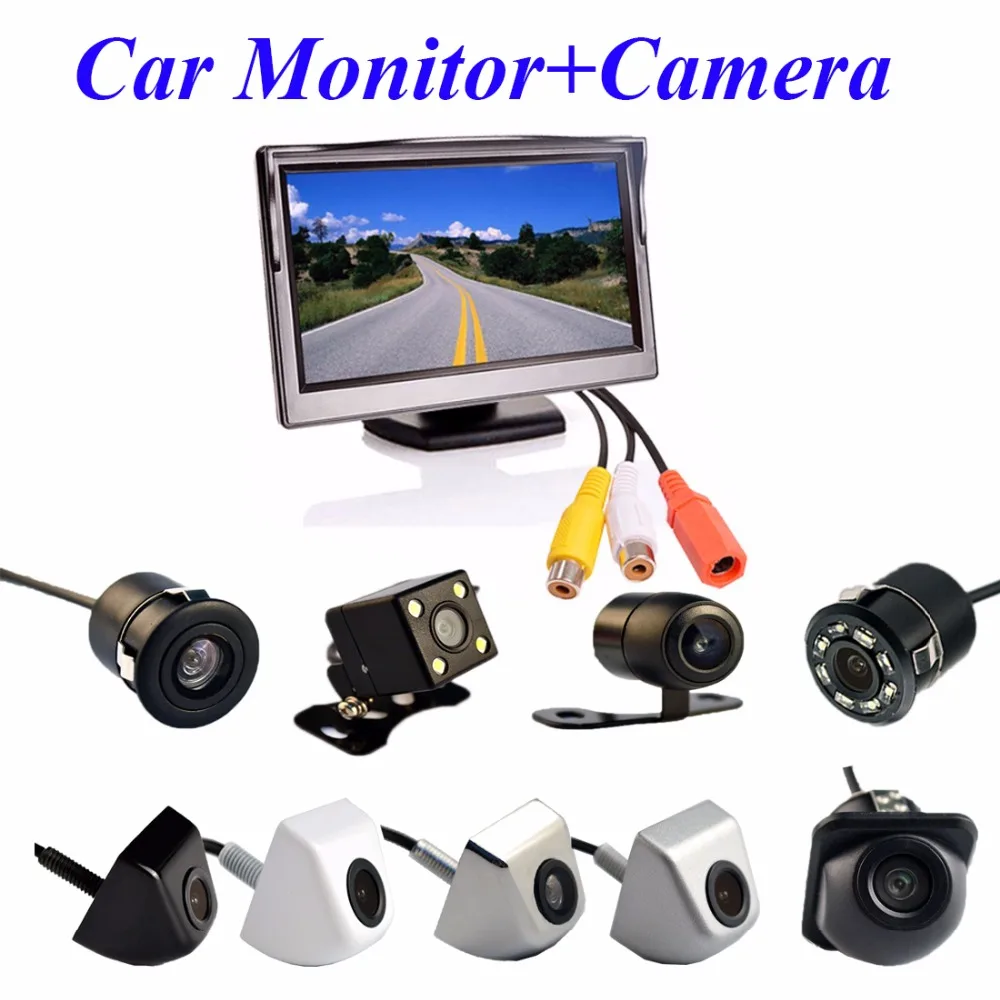 2в1 набор для системы парковки автомобиля 5 &quotНастольный кронштейн TFT LCD цветной