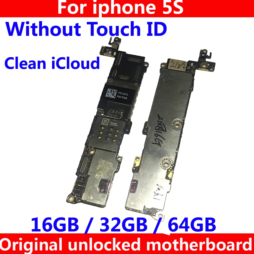 Оригинальная материнская плата для iphone 5S 5 S без touch ID разблокированная iCloud +