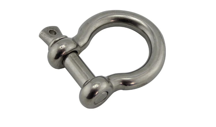 Bow shackle Нержавеющая сталь мини лук Якорная Скоба винт булавки Паракорд Браслет Пряжка Открытый выживания фитинги 4 мм Европейская Скоба 5 шт - Цвет: Bow shackle