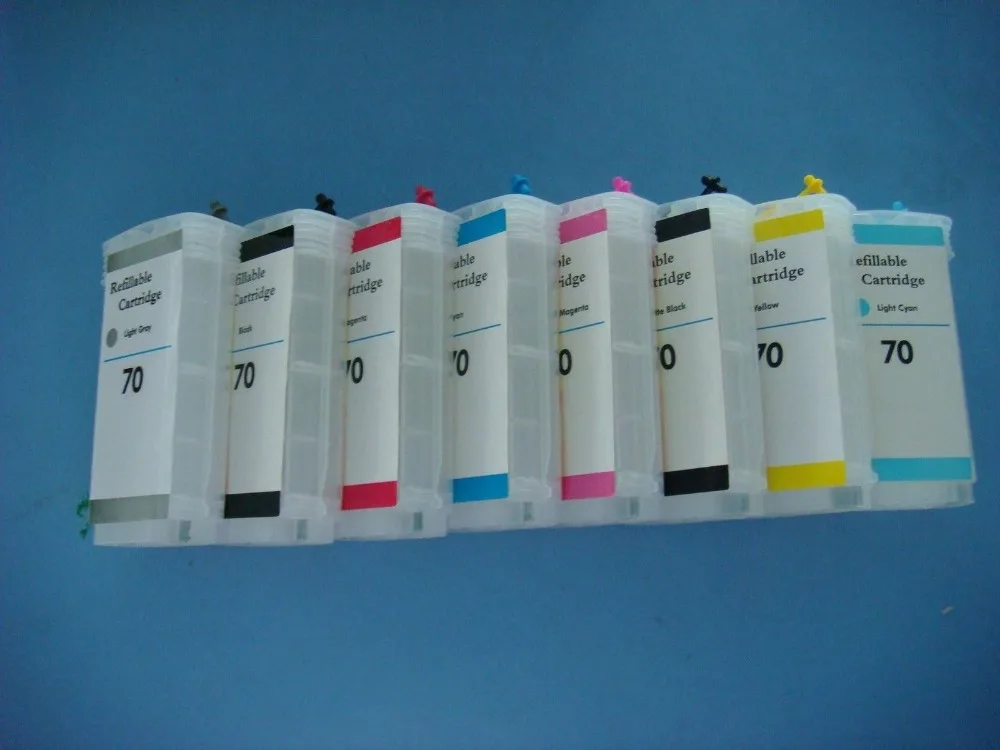 

printers For HP printer 70 Z2100/3100 B9183 with Auto reset chip refillable ink cartridges