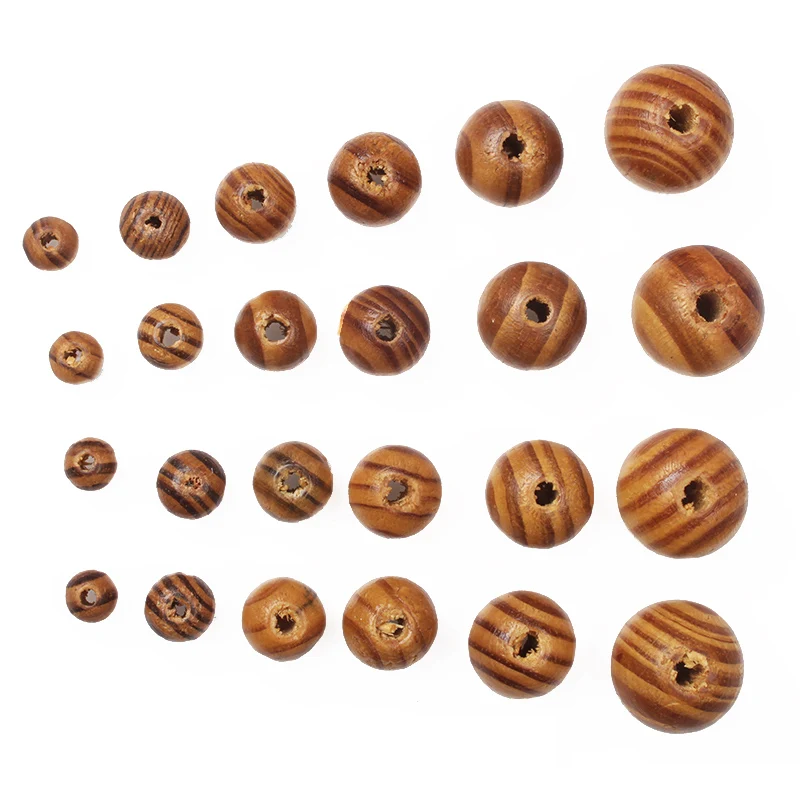 Бусины из натуральной сосны 8/10/12/14/16/18/20/24/30 мм|wood spacer|round beadsspacer beads |