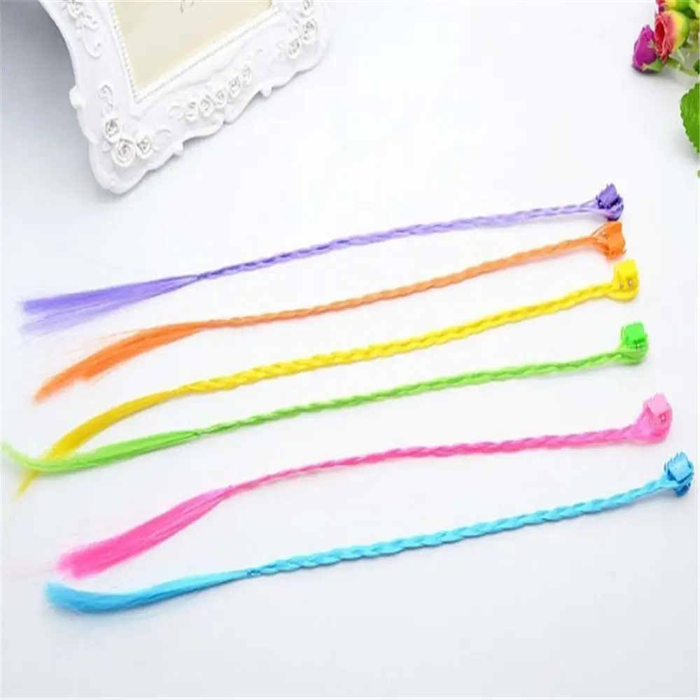 6 шт./карта цветные заколки для волос женские коготь уличный стиль аксессуары