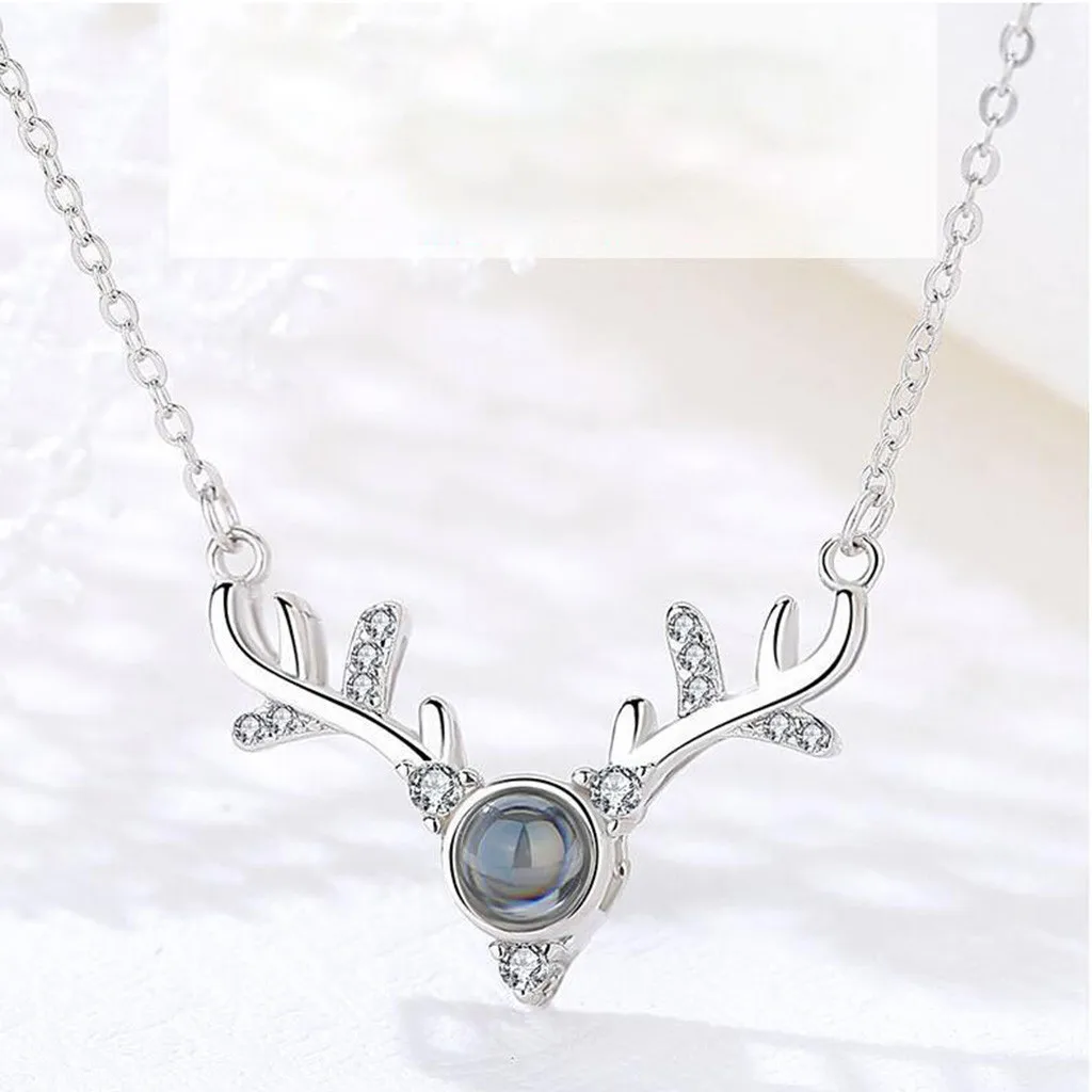 Стильное ожерелье с подвеской женское цепочкой ювелирное изделие на 100 языках я