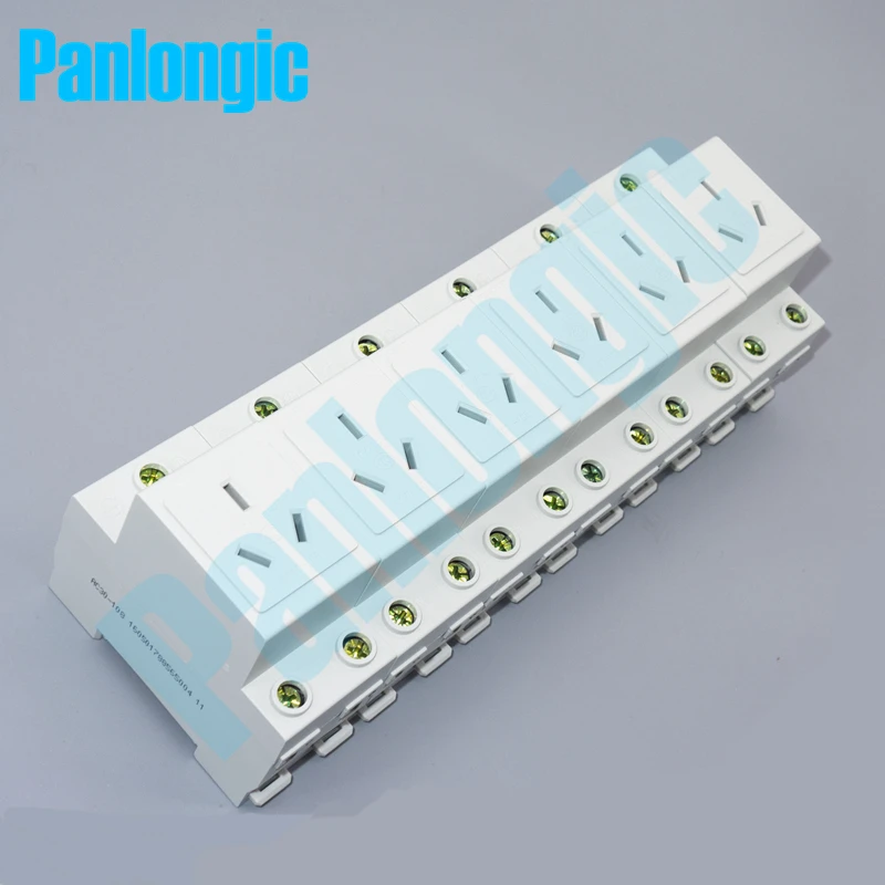 Цифровой модуль розетка 3-отверстие 10A трехполюсная рейка Монтажная |