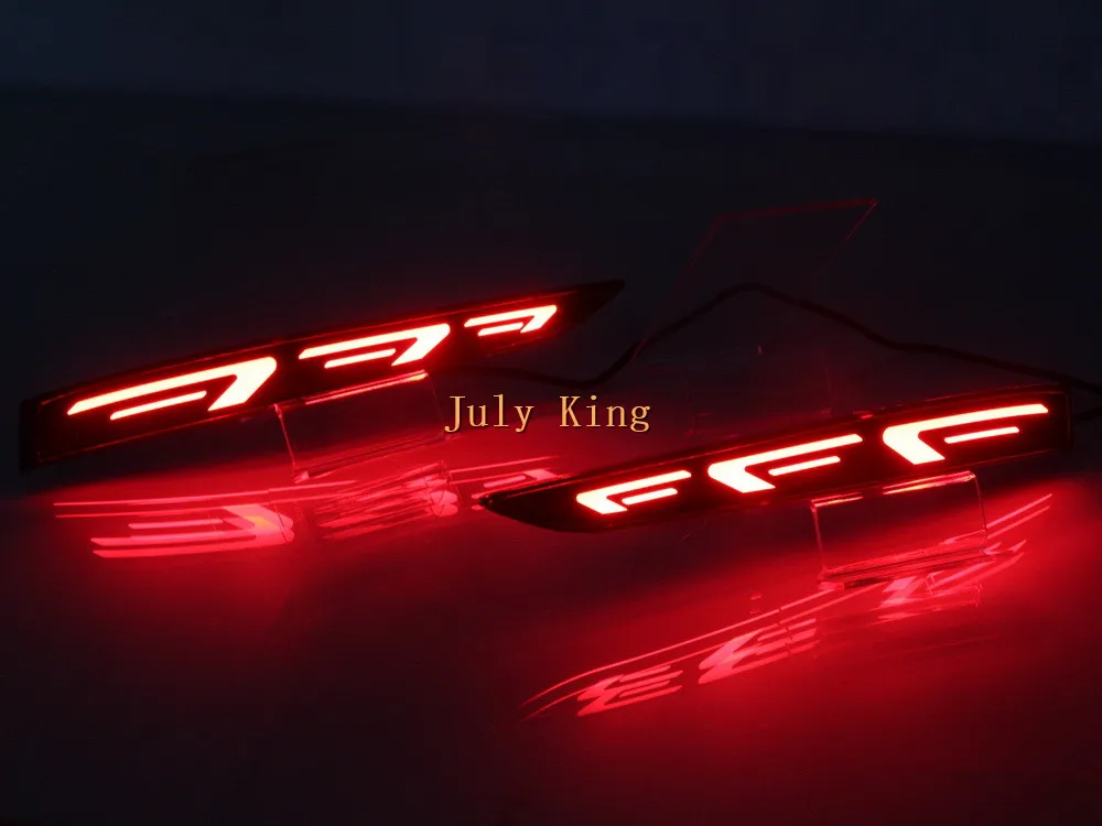 July King светодиодный автомобильный тормозной светильник s, светодиодный Ночной светильник на задний бампер, светодиодный задний противотуманный фонарь чехол для hyundai Accent,7