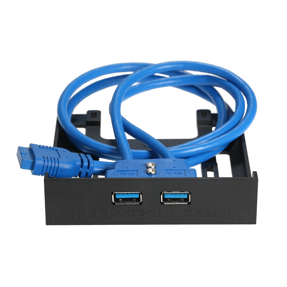 USB 3 0 Передняя панель концентратор 2 порта Расширенный отсек 20 Pin к USB3.0 60 см