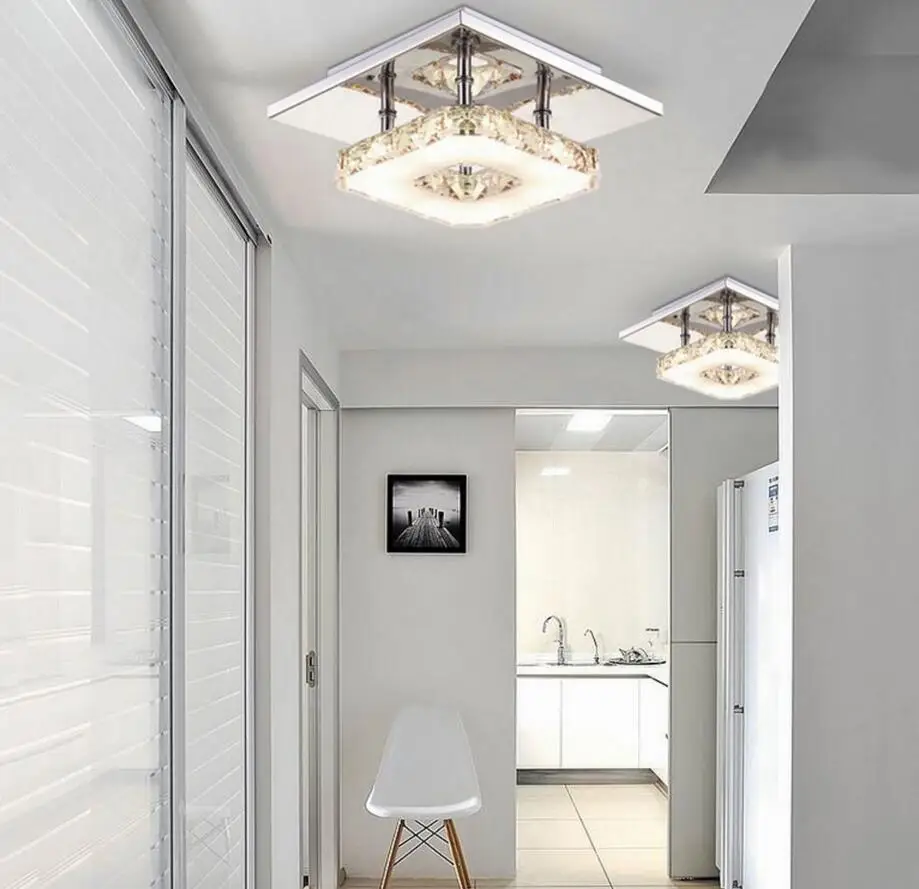 Светодиодный светильник из нержавеющей стали для прихожей 12 Вт|chandelier flush mount|led