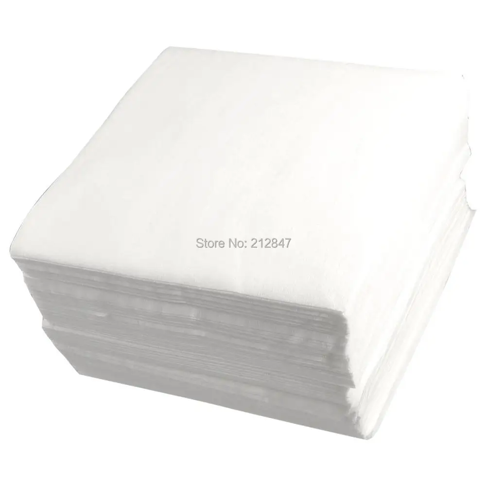 

White 6" x 6" Polyester Non-woven Clean Cleanroom Wipers 300 Pcs