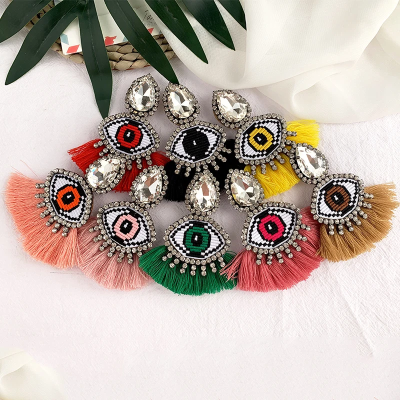 Женские серьги-кисточки Lafit винтажные серьги-гвоздики с геометрическим рисунком