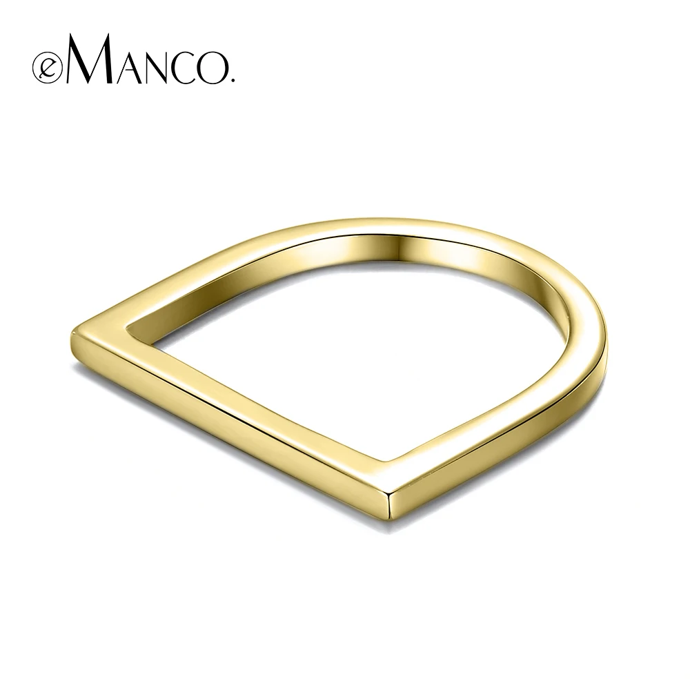 Женское Обручальное кольцо e Manco серебряное из стерлингового серебра 925 пробы