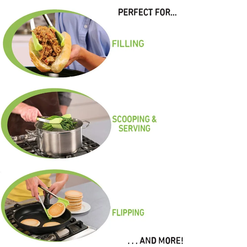 2 в 1 кухонный шпатель антипригарный термостойкий каркас из нержавеющей стали