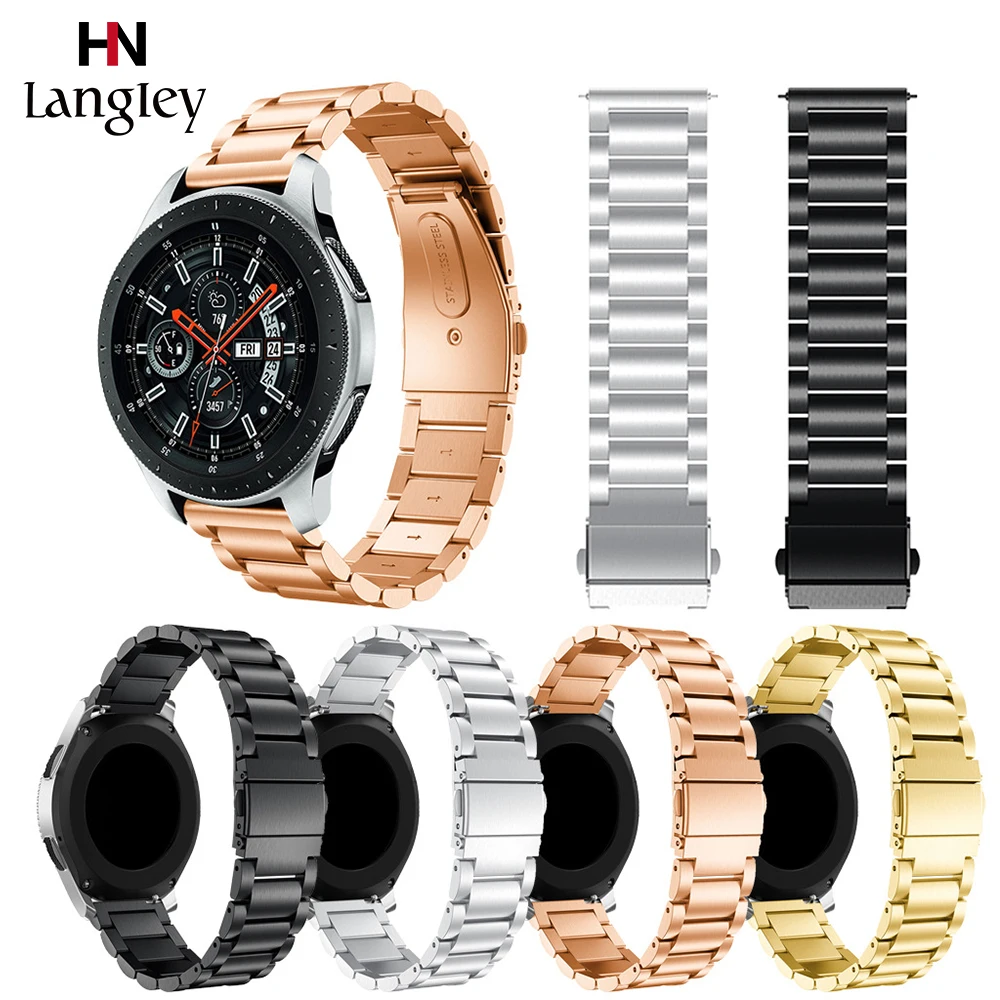 Ремешок из нержавеющей стали для наручных часов Samsung GearS2/S3 Classic Frontier 20 22 мм galaxy Watch