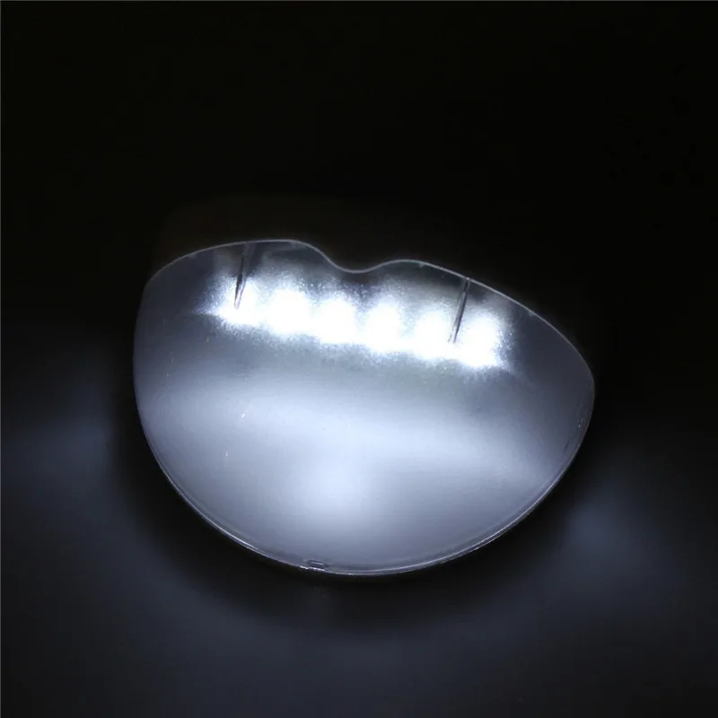 1 шт. наружная Солнечная лампа Настенный светильник полукруглый Белый 3