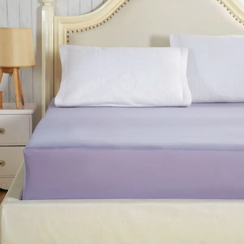 Простыня из 100% хлопка однотонная простыня с эластичной лентой матрац для